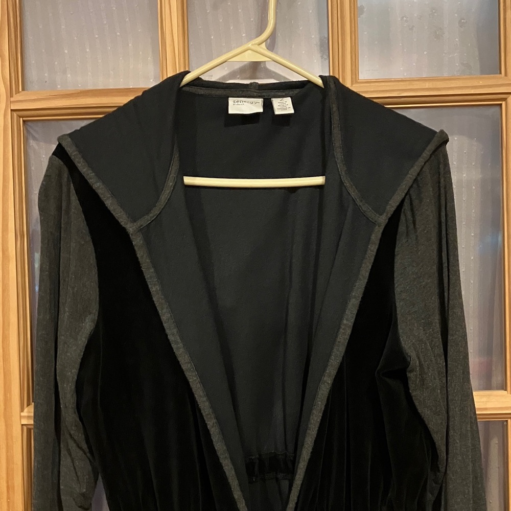 Zenergy Black and Gray Hooded Jacket